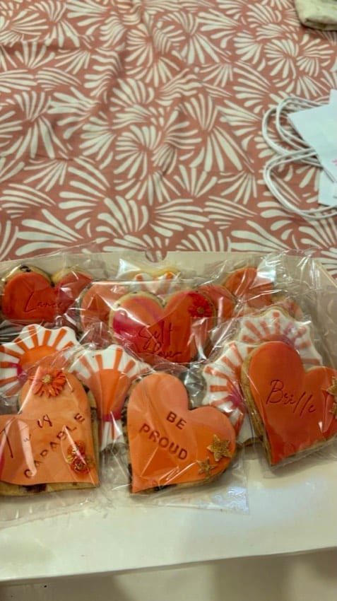 Biscuits décorés aux couleurs de Soleia